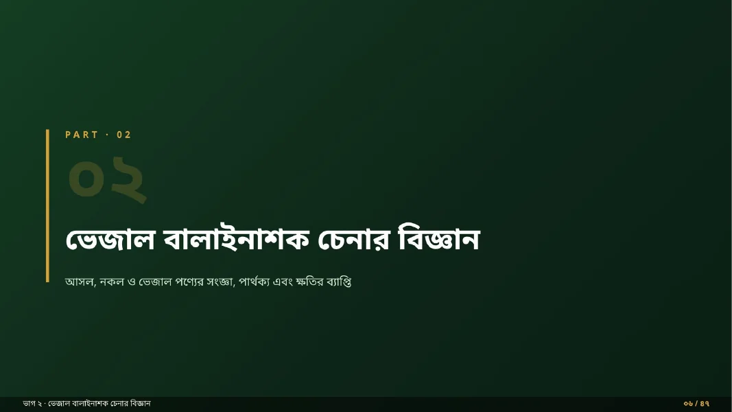 ভেজাল চেনার বিজ্ঞান প্রিভিউ